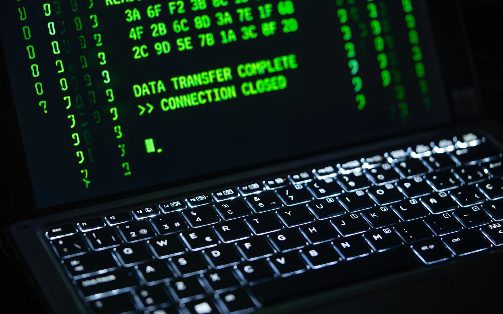 Technical analyst reviewing evidence related to AI-enabled fraud